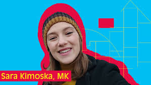 Sara Klimoska #europeanshootingstar from North Macedonia shares a loving  message of solidarity from her favorite spot in Skopje