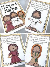 Teach your kids through coloring. Mary And Martha Preschool Bible Lesson Mrs Jones Creation Station