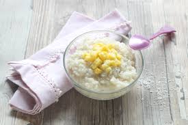 Recette Riz Au Lait De Coco Et Mangue En Video Recette Recette Riz Au Lait Riz Au Lait Recette Riz
