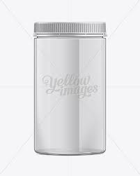 Download 500g Clear Plastic Jar With Screw Top Cap Mockup In Jar Mockups On Yellow Images Object Mockups
