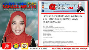 Sjk ( c ) choong hua 1, bidor, perak. Latihan Pdpr Bahasa Melayu Tahun 4 3 Yang Tua Dihormati Yang Muda Disayangi Youtube
