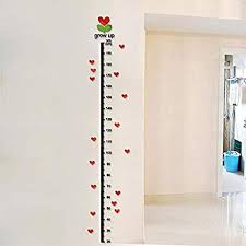 Wall Stickers 1 8m Tree Bud 3d Acrylic Height Measure