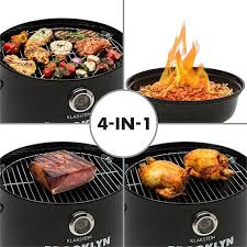 Доставка самовывоз из red bbq. Brooklyn Bbq 4 In 1 Grillfass Grill Smoker Slowcooker Feuerschale O 42 Cm