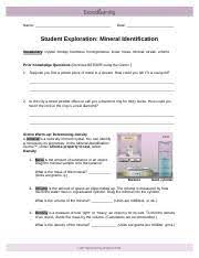 Mineral identification gizmo answer key pdf best of all they are entirely free to find use and download so there is no cost or stress at all. Mineral Identification Se Key Pdf Student Exploration Mineral Id Answer Key Vocabulary Crystal Density Hardness Luster Mass Mineral Streak Volume Course Hero