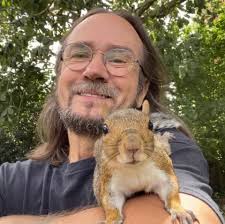 The squirrels are taunting him