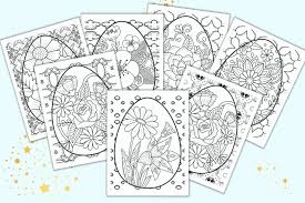 Since downloading each file individually would be an annoying waste of time for you, all 15 pages are in one convenient pdf. Free Printable Easter Egg Coloring Pages For Adults The Artisan Life