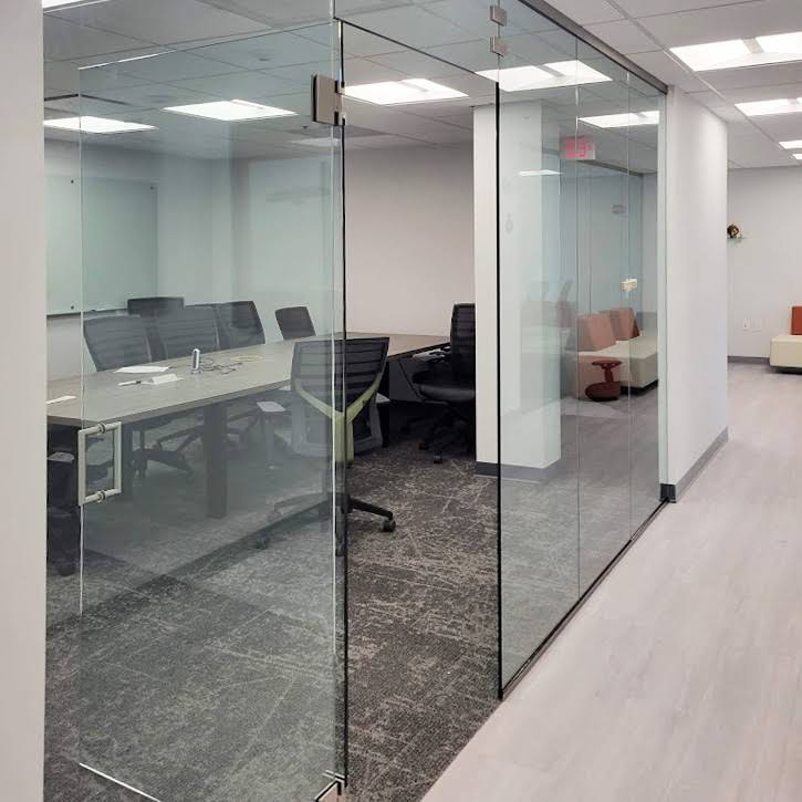 Office glass partition door toughened product image