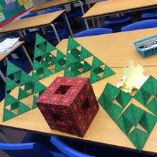 Measure the ratios and angles of a tree's branches to uncover its fractal structure. Folding Christmas Fractals Artful Maths