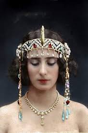 Anna Pavlova, la gran bailarina. Retrato coloreado. 1910