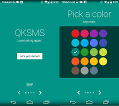 I chose a black and white theme 3. Qksms Improves Text Messaging On Android Devices Ghacks Tech News