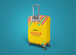 Free Travel Suitcase Mockup Psd Set Suitcase Traveling Free Travel Travel Suitcase Bags