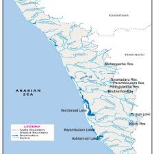 To know more about the rivers, lakes and backwaters of kerala, click here Kerala Map Showing Backwaters And Mangroves In The West Coast Download Scientific Diagram