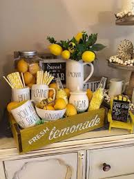 40 Favorite Farmhouse Summer Decor Ideas 36 Lemon Kitchen Decor Lemon Decor Diy Summer Decor