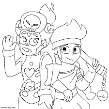 Amber throws a flask of her fire fluid that she can then light up with her firebreathing. Amber Brawl Stars Coloring Pages Print A New Brawler