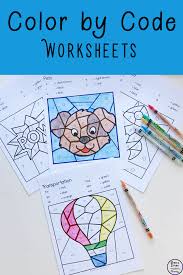 Get homework questions with answers from our tutors below. Colour By Code Worksheets Simple Living Creative Learning