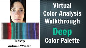 The best colors are in the dark greens, blues, reds, and purples. Deep Winter Deep Autumn Color Palette Neutral Skin Undertone Virtual Color Analysis Youtube