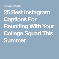 It's been almost a year since friends fans were supposed to see the cast reunited for the highly anticipated reunion special on hbo max.the special was supposed to join all 10 seasons of the show. 25 Best Instagram Captions For Reuniting With Your College Squad This Summer Instagram Captions Instagram Captions For Friends Good Instagram Captions