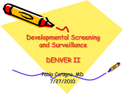 Denver Developmental Screening Test 7 27 10