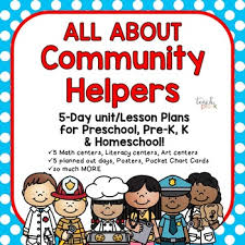 Community Helpers 5 Day Lesson Plan For Preschool Pre K Homeschool