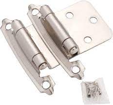 I ordered 7 of these hinges for kitchen cabinets. Decobasics Self Closing Variable Overlay Flush Cabinet Hinge 25 Pair 50 Pack Satin Nickel Face Frame Metal Hinges Hardware For Kitchen Cabinet Quick Easy Installation Amazon Com