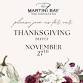 Martini Bay Thanksgiving Buffet event image