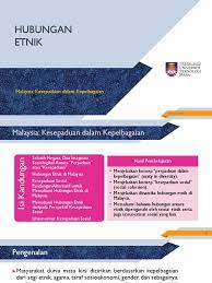 Kesepaduan & hubungan etnik di malaysia on openlearning.com. Ctu553 Bab 1 Malaysia Kesepaduan Dalam Kepelbagaian