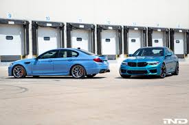 Photoshoot Yas Marina Blue Bmw F10 M5 Vs Snapper Rocks Blue Bmw F90 M5