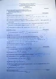 Bac matematica m2 (stiintele naturii & tehnologic) 2021. Examen De Bacalaureat 2016 Matematica