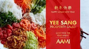 It is a symbol of abundance, prosperity, and vigor, and usually consists of a variety of colourful ingredients including fresh vegetables, fruits, crackers, and usually raw fish (most commonly salmon). Yee Sang Prosperity Salad Chinese New Year Easy Chinese Recipe Youtube