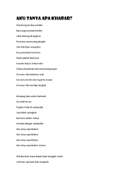 Bertemu dalam mimpi semuka dengan sahabatku aku tanya apa khabar aku tanya apa khabar aku tanya apa khabar aku tanya apa khabar semua ads by softonicmereka kata masa depan kami sungguh cerah lirik dan rap kami bak anugerah ini semua sebelum semua anugerah masa bila lapar. Aku Tanya Apa Khabar