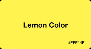 You can find all shades of green color on one page. Lemon Color Hex Code Fff44f