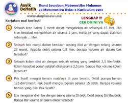 Terimakasih sudah membaca artikel kunci jawaban buku tematik senang belajar matematika kelas 5 kurikulum 2013 revisi 2018 halaman 76, 77, 78 , jika ada request kunci jawaban matematika silahkan komen pada kolom komentar di bawah. Lengkap Kunci Jawaban Senang Belajar Matematika Halaman 78 Matematika Kelas 5 Kurikulum 2013 Simple News Kunci Jawaban Lengkap Terbaru