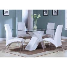 Adjust furniture to your space with extension wood dining table, square extension dining table, vogue square dining table and vogue square. Acme Pervis 5pc Modern Dining Room Set In White By Dining Rooms Outlet