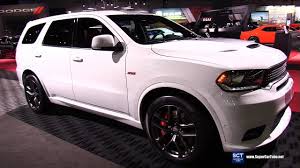This is dodge's forte, the cargo space; 2019 Dodge Durango Srt Exterior And Interior Walkaround 2019 Detroit Auto Show Youtube