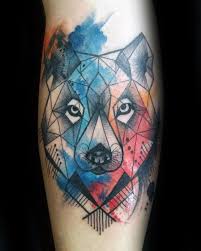 Download this premium vector about geometric wolf with tattoo monoline design, and discover more than 15 million professional graphic resources on freepik. 52 Beautiful Wolf Tattoo Designs With Meanings