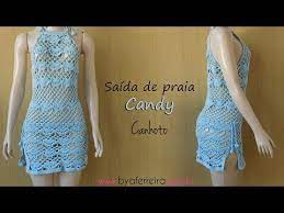 Então, prepare as agulhas e o barbante e vamos aos tutoriais. Saida De Praia Candy P Bya Ferreira Youtube