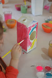 How to make a gourd bird house tutorial: Milk Carton Bird Houses Artbar