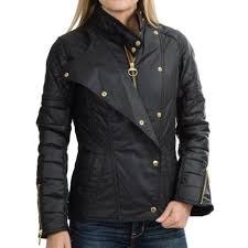 Barbour International Axle Biker Jacket Quilted Waxed