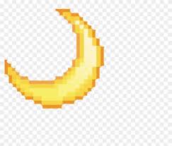 Moon Emoji Tumblr Pixel Yellow Remixit Moon Emoji Discord Emote Transparent Pixel Art