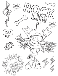 Free Printable Trolls World Tour Party Pack With Activity Coloring Pages Coloring Books Coloring Pages Poppy Coloring Page