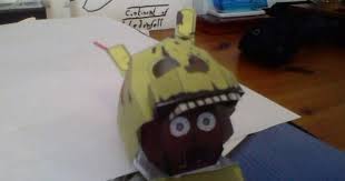 He also loves to eat. Spring Trap Purple Man Head Paperfreddy