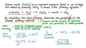 To create a totals calculation rule, click on the measure in the data analysis panel to open its measure configuration dialog, click to expand totals calculation rules for either rows or. Question Video Determining The Percentage Of The Wasted Starting Materials Used To Produce Sodium Azide Nan 3 Using Atom Economy Calculations Nagwa