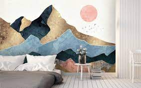 Spacefrog Designs Turn Their Abstract Landscapes Into Made To Measure Wallpaper Murals Free Shipping To Mainland Us Destinat Mural Wallpaper Mural Wall Murals