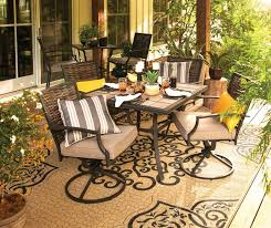 real living ridgewood cushioned swivel rocker dining chairs 4 pack big lots patio tiles patio patio dining set