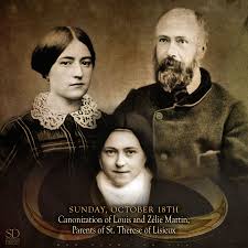 Www Schmalen Com Sunday October 18th Canonization Of Louis And Zelie Martin Parents Of St Therese O Catholic Saints St Therese Prayer St Therese Of Lisieux