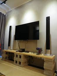 開箱 低預算的diy輕搖滾工業混搭風客廳開箱 living room room flat screen