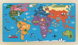 For yearner names we make the stool longer to scene the name with type a maximum of ten letters. World Map Puzzle Naming Continents Countries Oceans