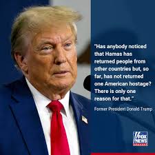 DARK PERIOD': Former President Donald Trump blasted American leaders after  no U.S. citizens were released in the latest round of hostage negotiations.  The last Americans were released