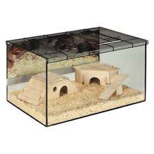 Large Hamster Glass Cage Spacious Terrarium Gerbil Small Pet Home Deep Tray Pet Ebay Sales Value4moneydeals Hamster Cages Small Pets Hamster Cage