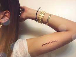 Song lyrics are clearly a popular choice for tattoos, and in the past we've celebrated some of the greatest verses ever committed to skin. 20 Lyrical Tattoos To Inspire The Soundtrack For Your Life